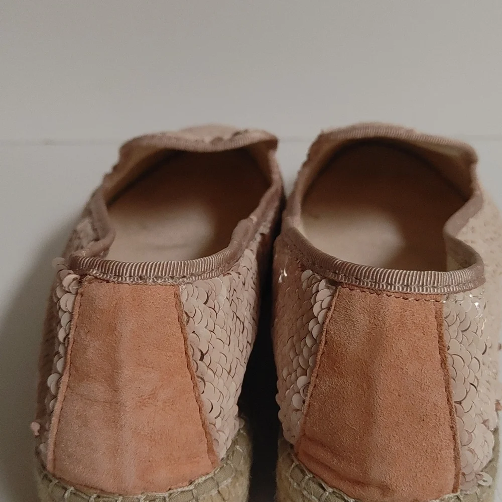 Vidorreta Pink Sequin Espadrille 41